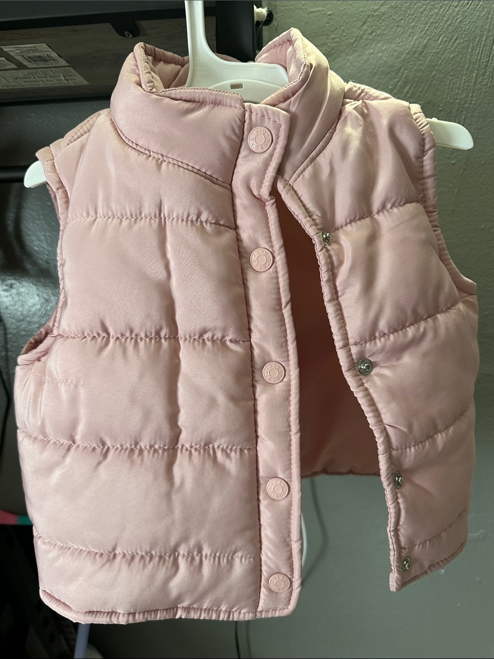 BCBG Toddler Light Pink Quilted Puffer Vest